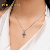 POH KONG 375/9K White Gold Butterfly Pendant