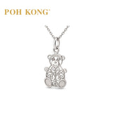 POH KONG 750/18K White Gold Bear Pendant