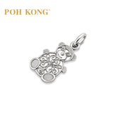 POH KONG 750/18K White Gold Bear Pendant