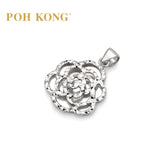 POH KONG 375/9K White Gold Flower Pendant