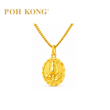 POH KONG 916/22K Yellow Gold Assorted Rose Pendant