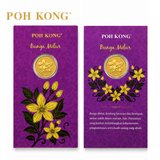 POH KONG 999.9/24K Anggun Bunga Melur Gold Wafer Coin