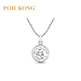 POH KONG 375/9k White Gold Sphere Pendant