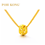 POH KONG 916/22K Yellow Gold Leafy Pendant