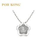 POH KONG 750/18k White Gold Flower Pendant