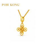 POH KONG 916/22K Yellow Gold Happy Love Ruyi Charm Pendant
