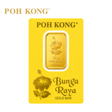 POH KONG 999.9/24K Pure Gold Bunga Raya Gold Bar (30g)