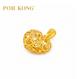POH KONG 916/22K Gold Happy Love Endless Happiness Mini Hearts Pendant