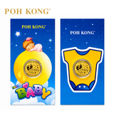 POH KONG 999.9/24K Happy Baby Gold Wafer Coin