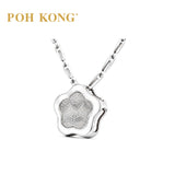POH KONG 750/18k White Gold Flower Pendant