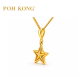 POH KONG 916/22K Yellow Gold Little Lucky Star Pendant