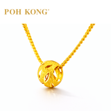 POH KONG 916/22K Yellow Gold Leafy Pendant