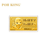 POH KONG 999/24K Pure Gold Happy Baby Gold Note