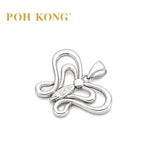 POH KONG 375/9k White Gold Butterfly Pendant