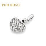 POH KONG 375/9k White Gold Heart shape Pendant