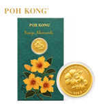 POH KONG 999.9/24K Anggun Bunga Alamanda Gold Wafer Coin