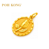 POH KONG 916/22K Yellow Gold Assorted Rose Pendant