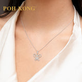 POH KONG 375/9k White Gold Butterfly Pendant