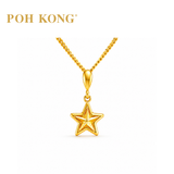 POH KONG 916/22K Yellow Gold Little Lucky Star Pendant