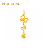 POH KONG 916/22K Yellow Gold Tranz Butterfly Pendant