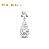 POH KONG 750/18k White Gold Starry Teardrop Pendant