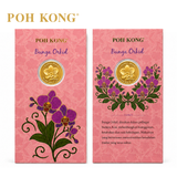POH KONG 999.9/24K Anggun Bunga Orkid Gold Wafer Coin