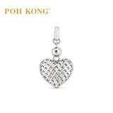 POH KONG 375/9k White Gold Heart shape Pendant