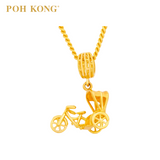 POH KONG 916/22K Yellow Gold Anggun Tricycle Charm Pendant (2019)