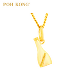 POH KONG 916/22K Gold Happy Love Champagne Bottle Pendant