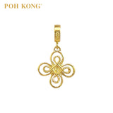 POH KONG 916/22K Yellow Gold Happy Love Ruyi Charm Pendant •?ö2015•?ä