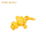 POH KONG 916/22K Yellow Gold Money God With 'YuanBao' Pendant