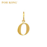 POH KONG 916/22K Gold Exquisite Alphabet Pendant O