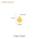 POH KONG 916/22K Yellow Gold Puffed Heart Pendant