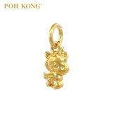 POH KONG 916/22K Yellow Gold Angel Unicorn in Love Pendant