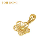 POH KONG 916/22K Yellow Gold Anggun Bunga Raya Pendant