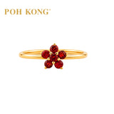 750/18k Rose Gold Colour Sapphire Ring
