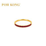 POH KONG 750/18k Yellow Gold Ruby Radiance Ring