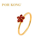 750/18k Rose Gold Colour Sapphire Ring