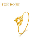POH KONG 916/22K Yellow Gold Crown Minimalist Mini Ring