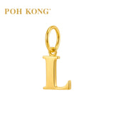 POH KONG 916/22K Yellow Gold Exquisite Alphabet Pendant L