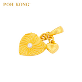 POH KONG 916/22K Gold Anggun Manja Heart Pendant