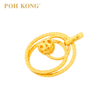 POH KONG 916/22K Yellow Gold Tranz Classic Collection Circle Pendant