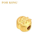 POH KONG 916/22K Yellow Gold Apple Ribbon Charm