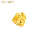 POH KONG 916/22K Yellow Gold Frame Handbag With Flower Pendant
