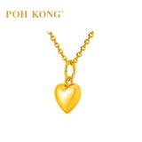 POH KONG 916/22K Yellow Gold Puffed Heart Pendant