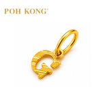 POH KONG 916/22K Yellow Gold Exquisite Alphabet Pendant G