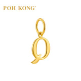 POH KONG 916/22K Yellow Gold Exquisite Alphabet Pendant Q