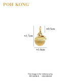 POH KONG 916/22K Yellow Gold  Striped Apple Pendant