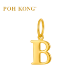 POH KONG 916/22K Yellow Gold Exquisite Alphabet Pendant B
