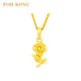 POH KONG 916/22K Yellow Gold Roses Pendant